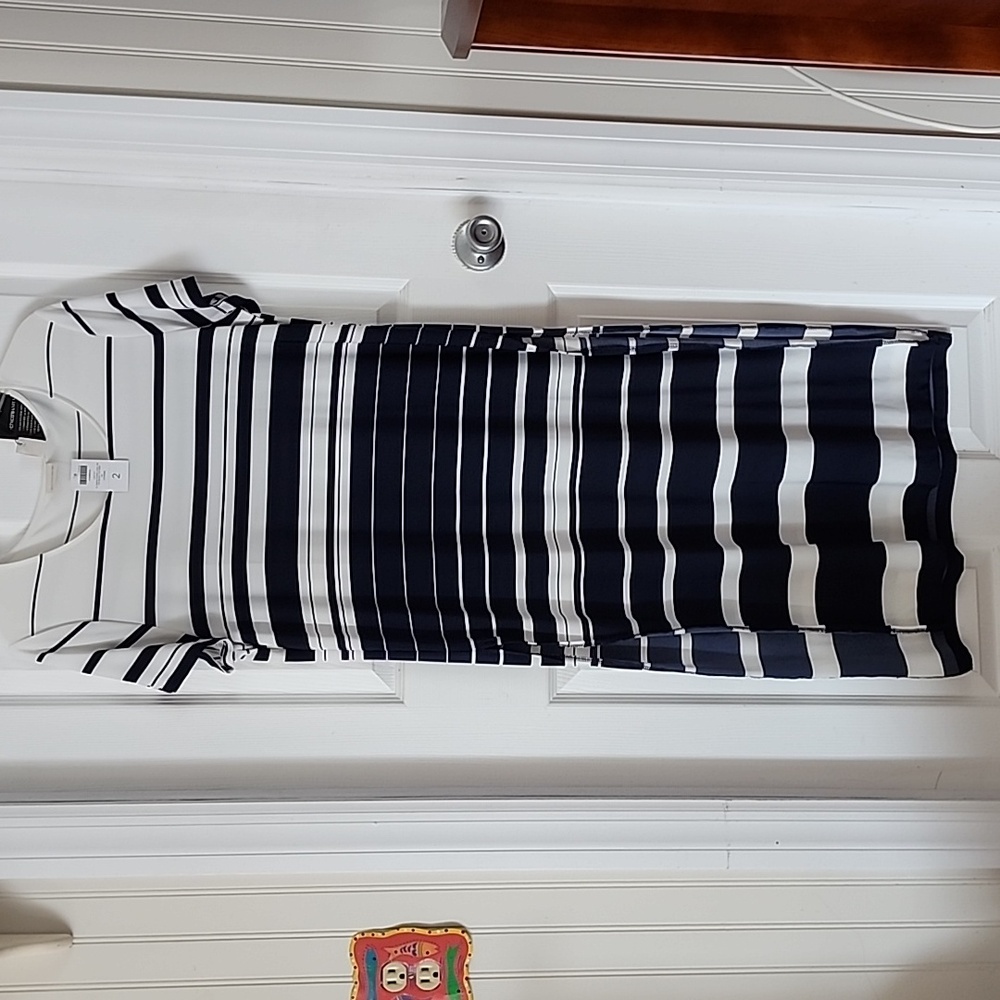 BLACK and White Striped Dress